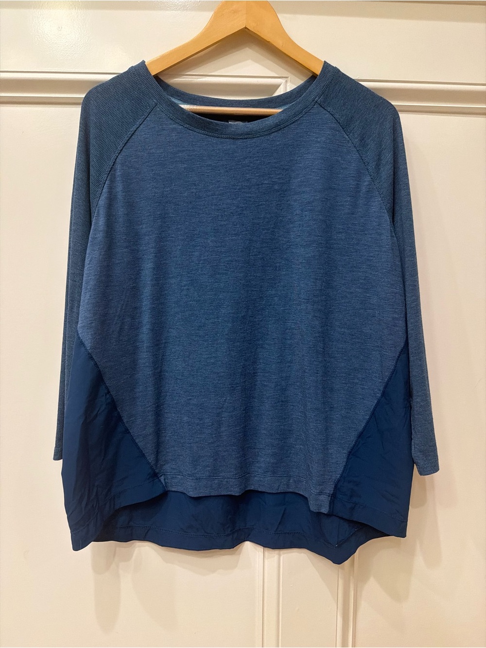 Champion Women's Two-Tone Blue Layered Pullover